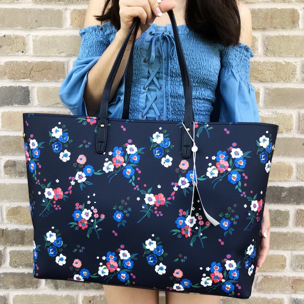 Gaby’sBags👜💕-NWT Tory Burch Large tote floral - Picture 5 of 8